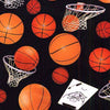 Black Sports Basketball Toss 132.BLK **Half Yard**
