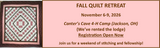 Fall 2026 Quilt Retreat