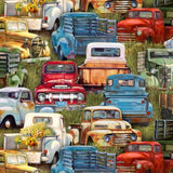 Vintage Trucks 21002.GRN  **Half Yard**