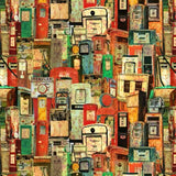 Historic Highway Gas Pumps 4480.33  **Half Yard**