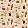 Naughty or Nice C16261.PARCHMENT **Half Yard**