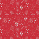 Fireworks Fields C17581.RED  **Half Yard**
