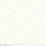 Dapple Dot on White (Black) C645.BLACK **Half Yard**