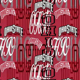 Ohio State Letters Allover OHS1372 **Half Yard**