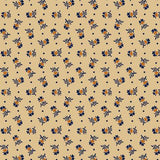 Indigo & Cheddar 330775.Beige  **Half Yard**