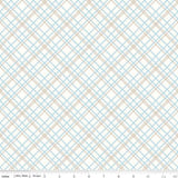 Wide Back Plaid WB6422.AQUA  **Half Yard**