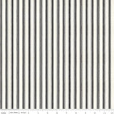 Take Heart Stripe C15389.BLACK **Half Yard**