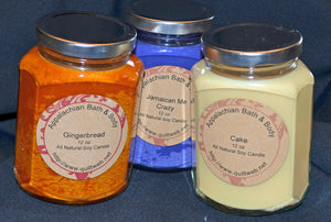 Candle 12 oz Hex Gingerbread