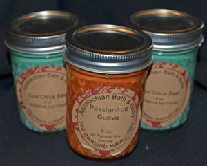 Candle 8 oz Jelly Jar Apple Cranberry Marmalade