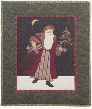 Santa with Feather Tree