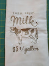 Farm Fresh Milk Tea Towel