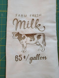 Farm Fresh Milk Tea Towel