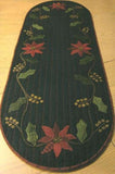 Holly & Poinsettia Table Runner