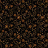 Cheddar & Coal R1764.BLACK  Half Yard